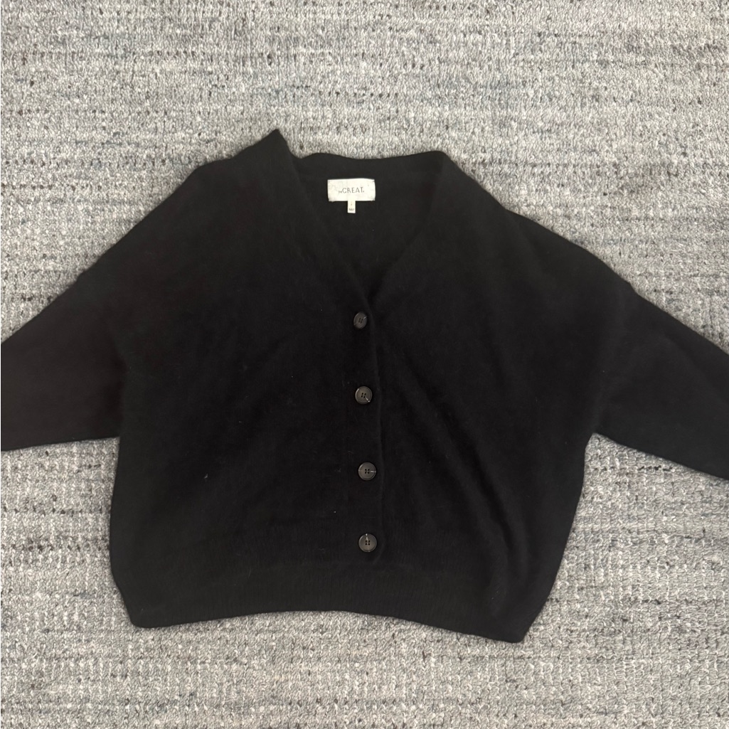 The Great Black Angora Women's Cardigan